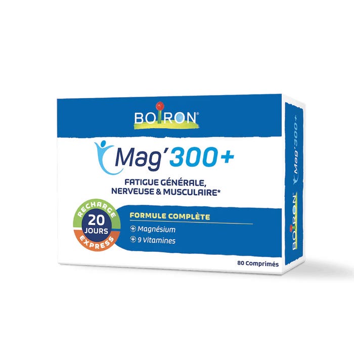 Magnesium 300+ 80 Comprimes Complements Boiron