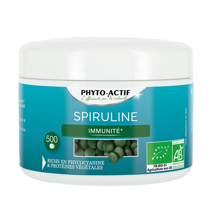 Spiruline Bio 500 Comprimes 250g Phyto-Actif