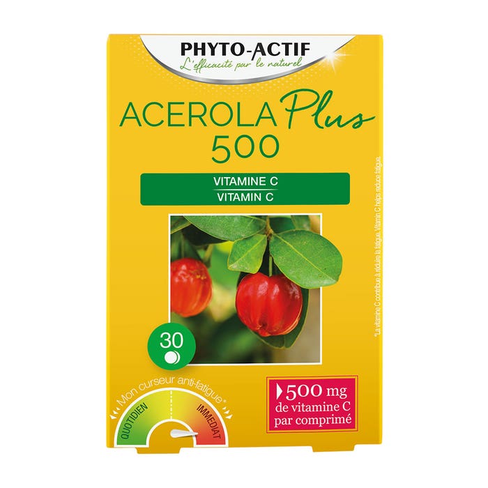 Acerola Plus 500 30 Comprimes Phyto-Actif