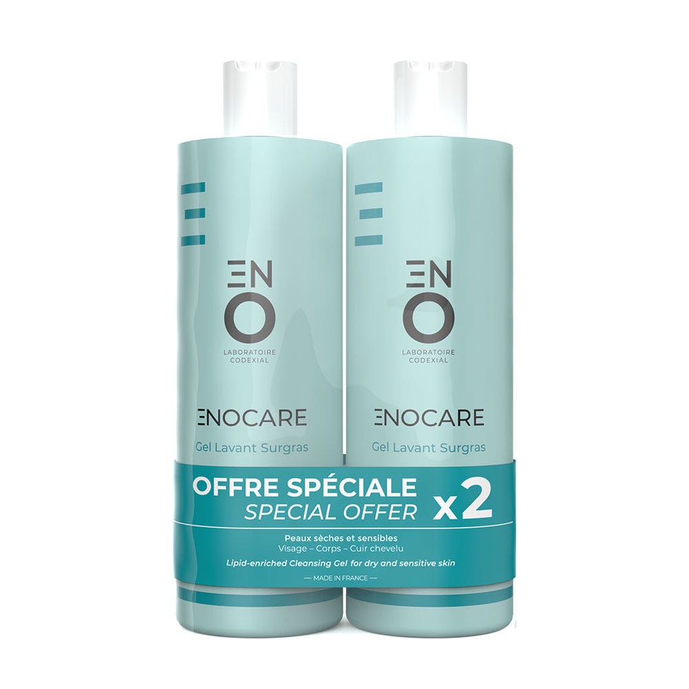 ENO Laboratoire Codexial Enocare Gel Lavant Surgras 2x400ml