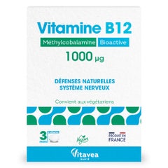 Vitavea Santé Vitamine B12 Méthylcobalamine Défenses naturelles 90 comprimés