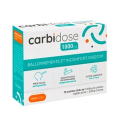 Crinex Carbidose 1000mg Charbon végétal activé + inuline 30 sachets sticks
