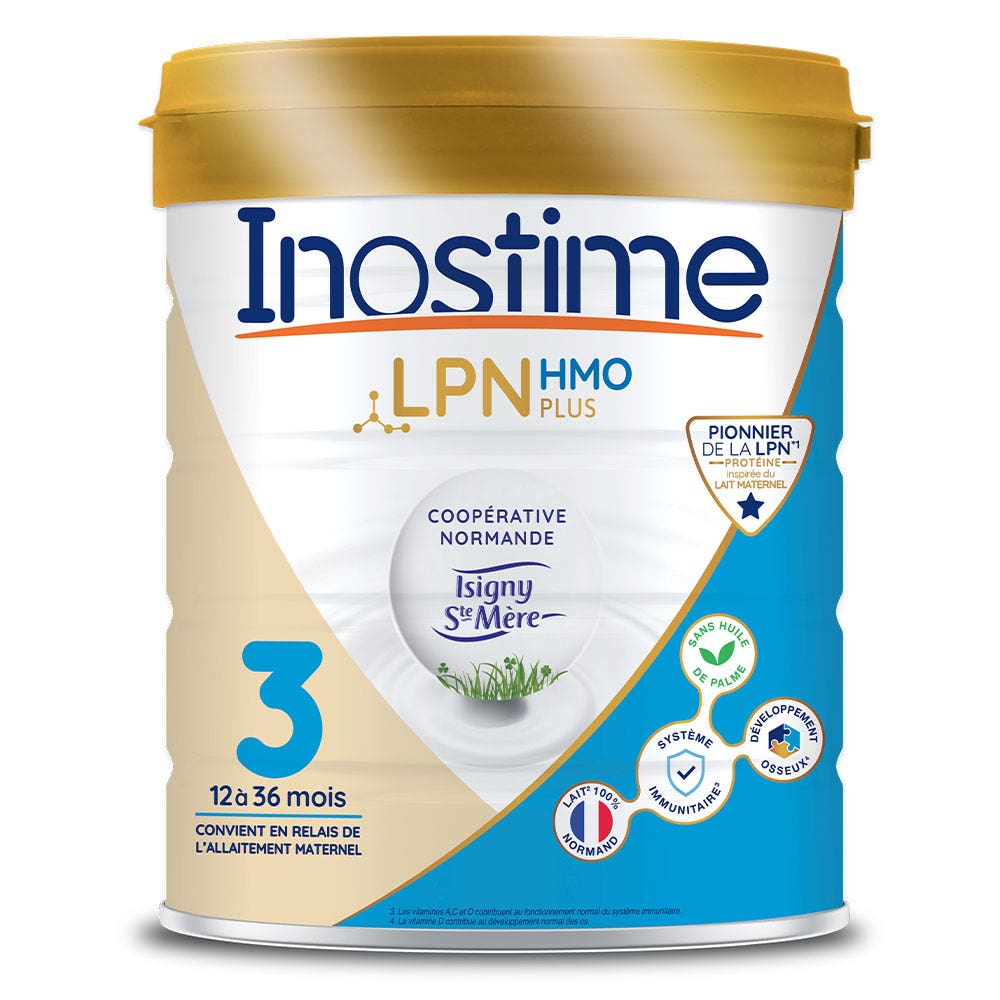 Inostime Lait Infantile 3eme Age 12 à 36 Mois 800g