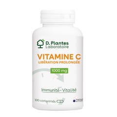 D. Plantes Vitamine C Libération Prolongée 1000mg Immunité et Vitalité 100 Comprimés