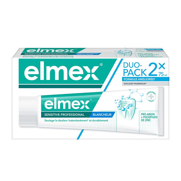 Sensitive Professional Dentifrice Blancheur 2x75ml Sensitive Elmex