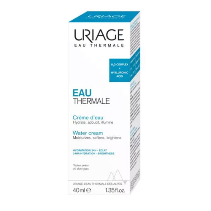 Uriage Eau Thermale Crème D'eau + Acid Hyaluronique Tous Types De Peaux 40ml