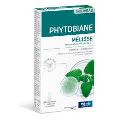 Pileje Phytobiane Mélisse Sommeil et digestion 30 comprimés