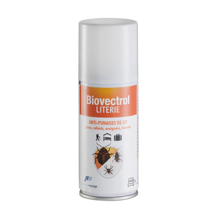 Pharmavoyage Biovectrol Aérosol Literie anti-punaise de lit Préventif et curatif 100ml