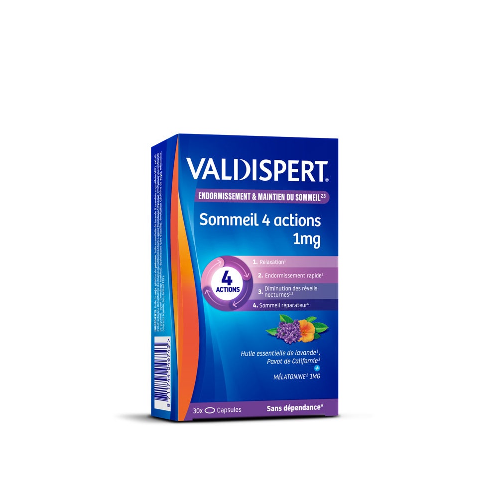 Valdispert Mélatonine 1mg 4 Actions 30 Comprimés