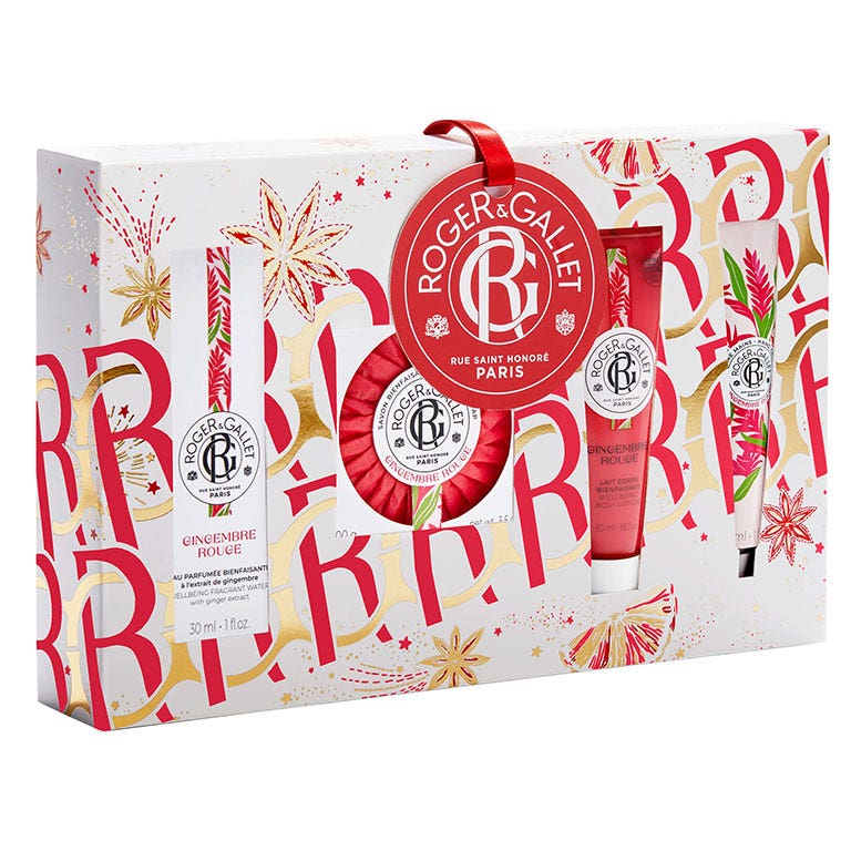 Roger & Gallet Gingembre Rouge Coffret Hydratation Eau Parfumée Bienfaisante