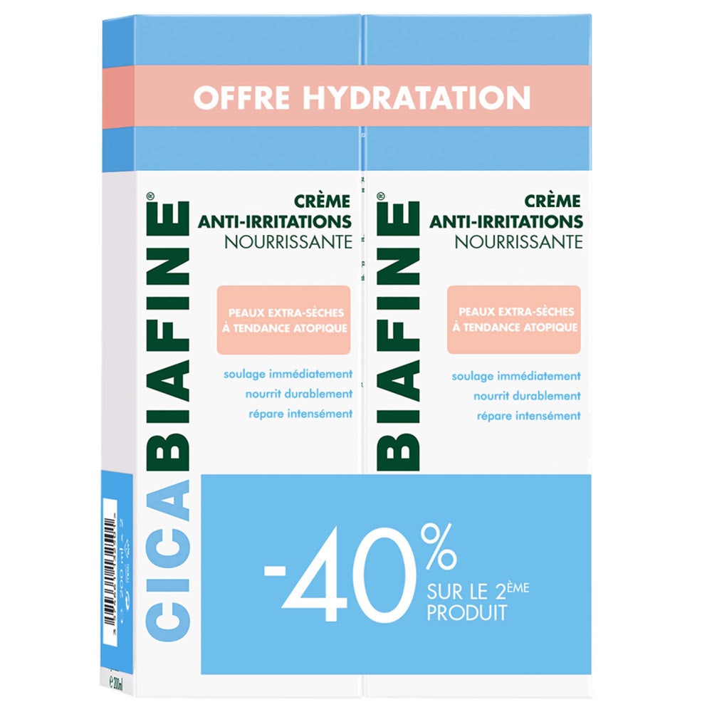 Cicabiafine Creme Corps Anti-irritations Peaux Très Sèches Atopiques 2x200ml