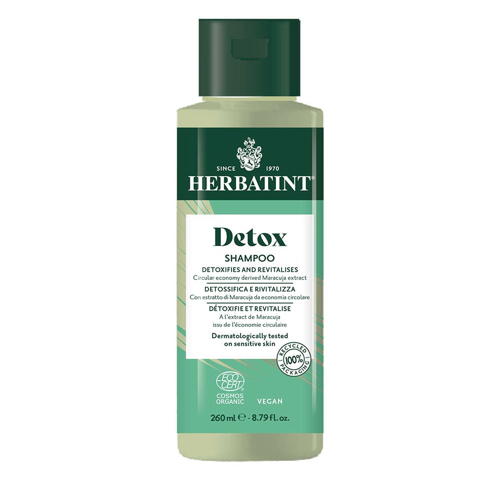 HERBATINT Shampooing 260ml Detox D&eacute;toxifie et Revitalise 