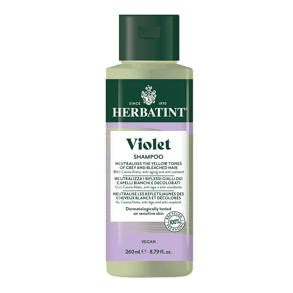 HERBATINT Shampooing 260ml Violet Neutralise les Reflets Jaunes 