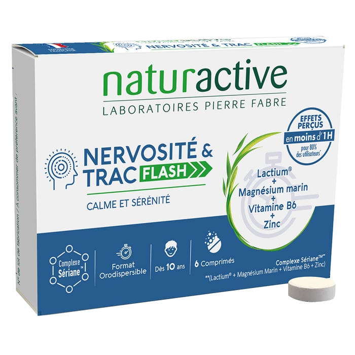 Flash Capsule Naturactive Nervosité & Trac Flash 60 Capsules - Easypara