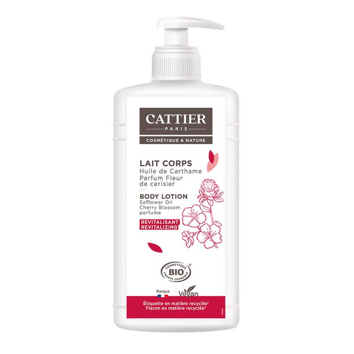 Cattier Revitalisant Lait Corps Parfum Fleur de Cerisier 500ml