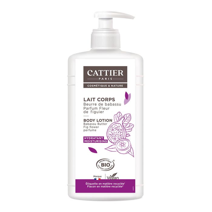 Cattier Hydratant Lait Corps Parfum Fleur de Figuier 500ml