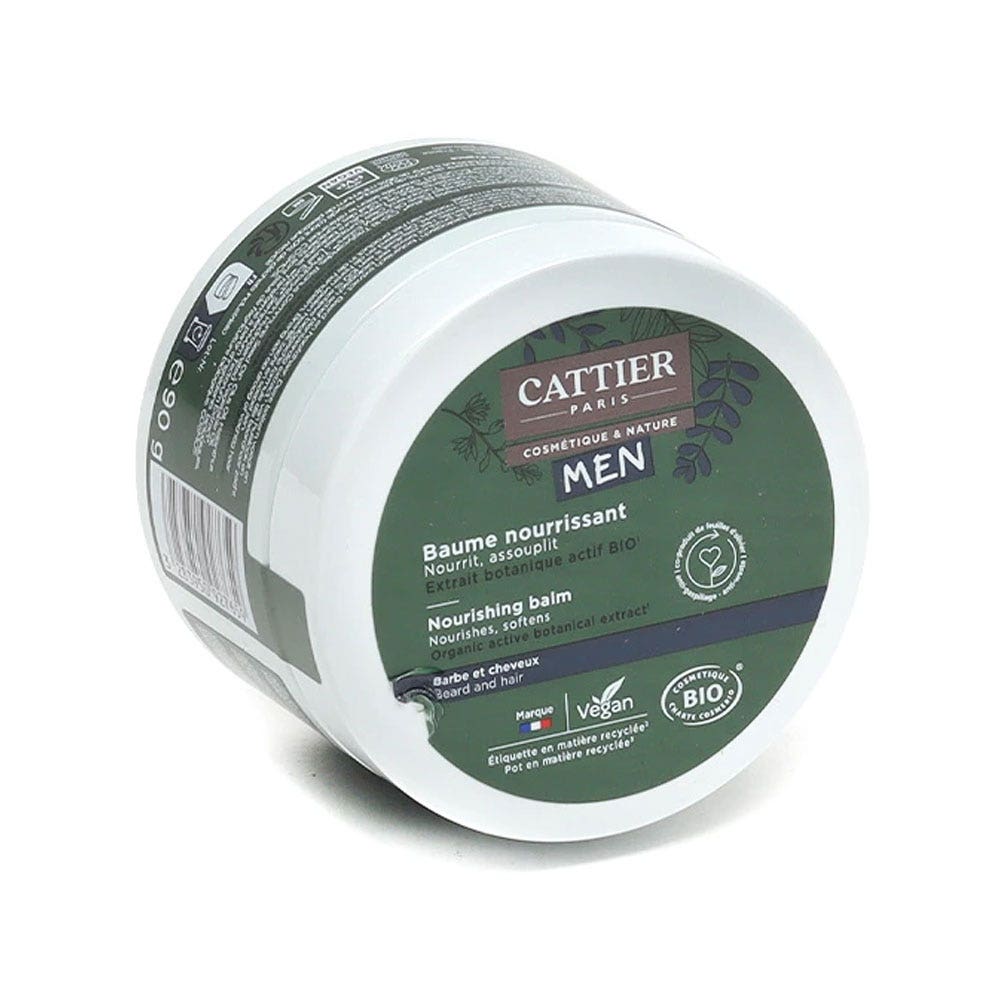 Cattier Homme Baume Nourrissant Bio Barbe et Cheveux 90g