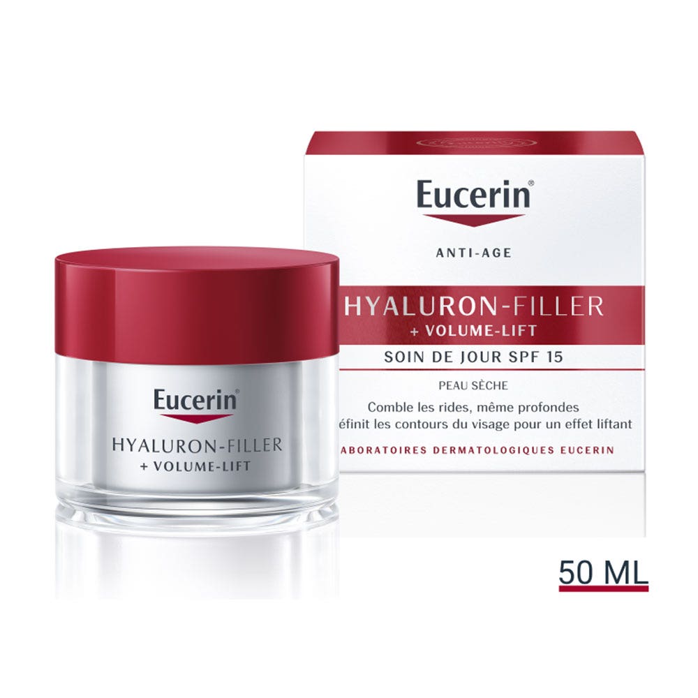 Eucerin Hyaluron-Filler + Volume Lift Soin De Jour Spf15 Peaux Seches 50ml