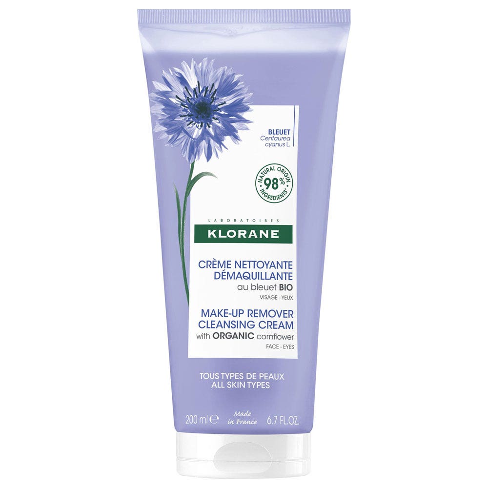 Klorane Bleuet Crème Nettoyante Démaquillante 200ml
