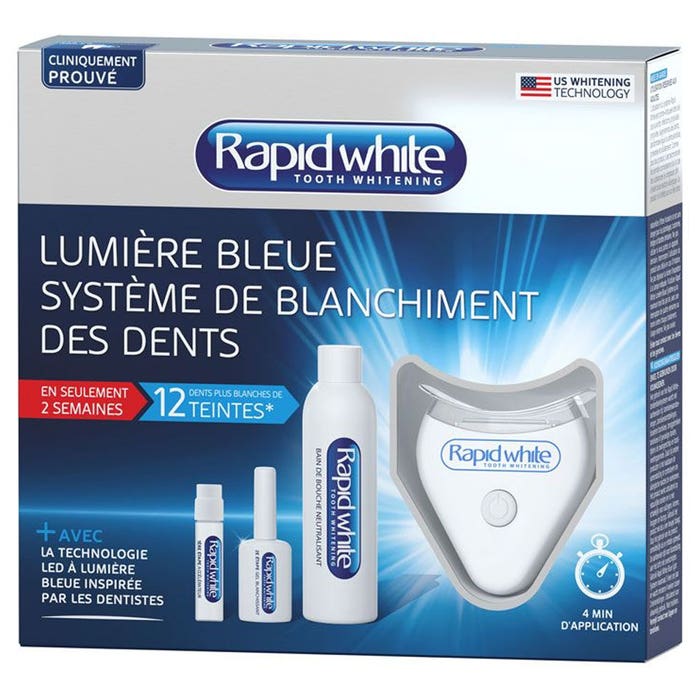 Kit Lumiere Bleue Systeme De Blanchiment Des Dents Rapid White