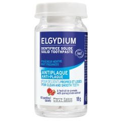 Elgydium Dentifrice Solide Anti-plaque Fraîcheur Menthe 60 pastilles