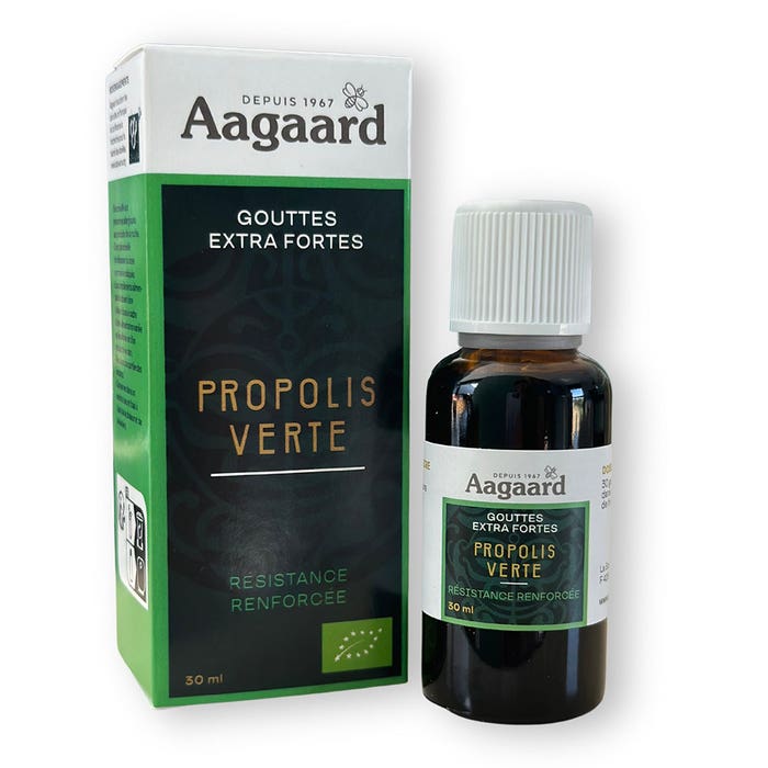 Aagaard Propolis Verte Gouttes Extra Fortes Bio 30ml