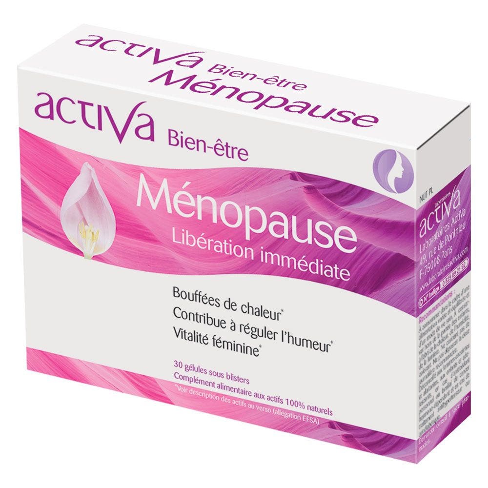Activa Bien-Être Ménopause Libération Immédiate 30 gélules
