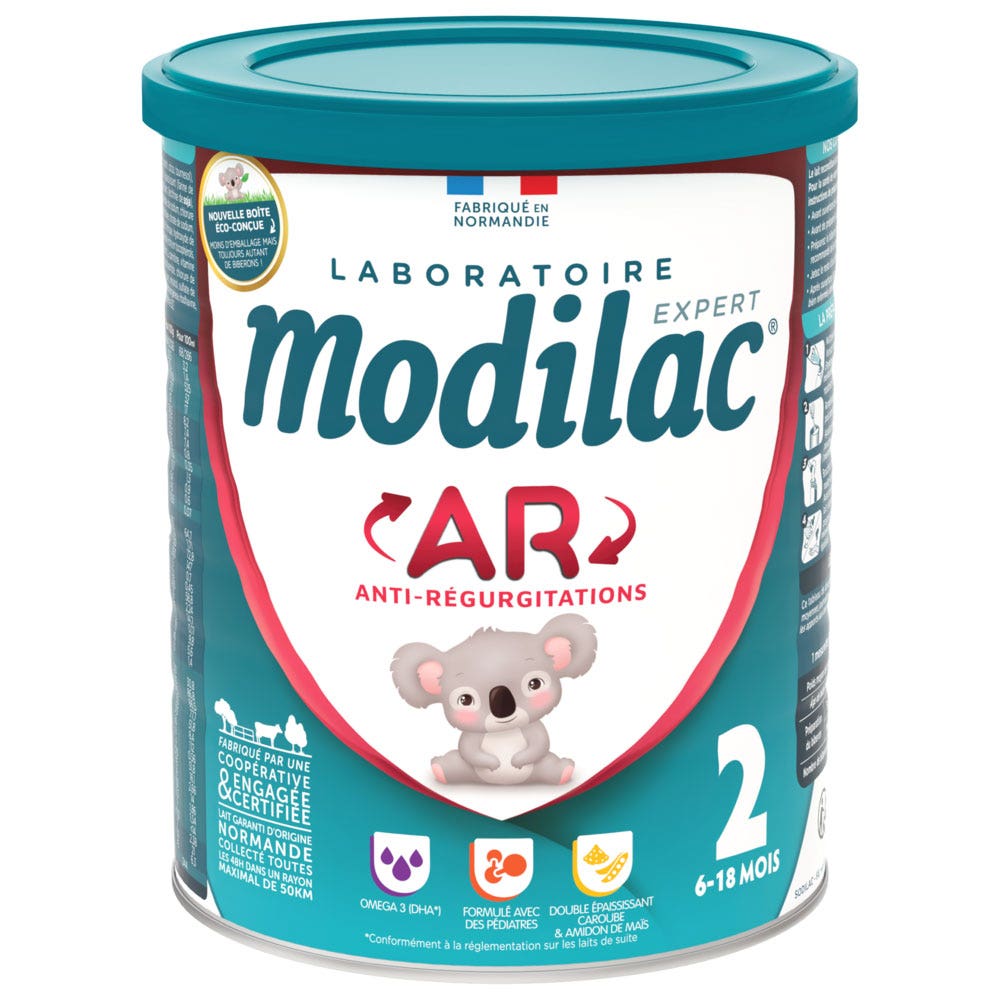 Modilac AR Lait En Poudre Anti-Régurgitations 2 6 à 18 Mois 900g