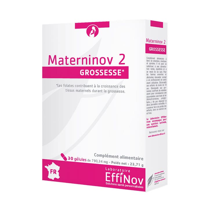 Materninov 2 30 gélules Grossesse Effinov Nutrition
