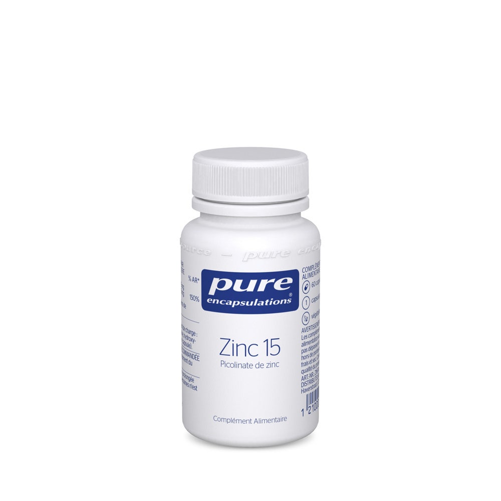 Pure Encapsulations Zinc 15 60 gélules