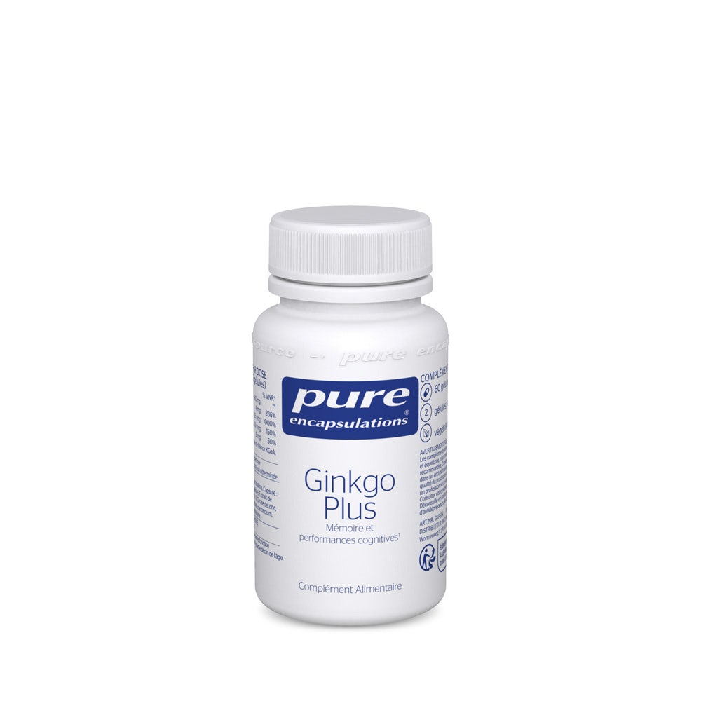 Pure Encapsulations Ginkgo Plus 60 gélules