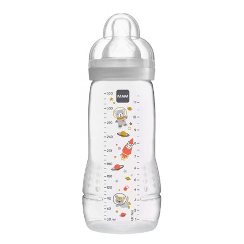 Mam Biberon En Plastique Débit X 2ème Age 6 Mois Et Plus 330 ml