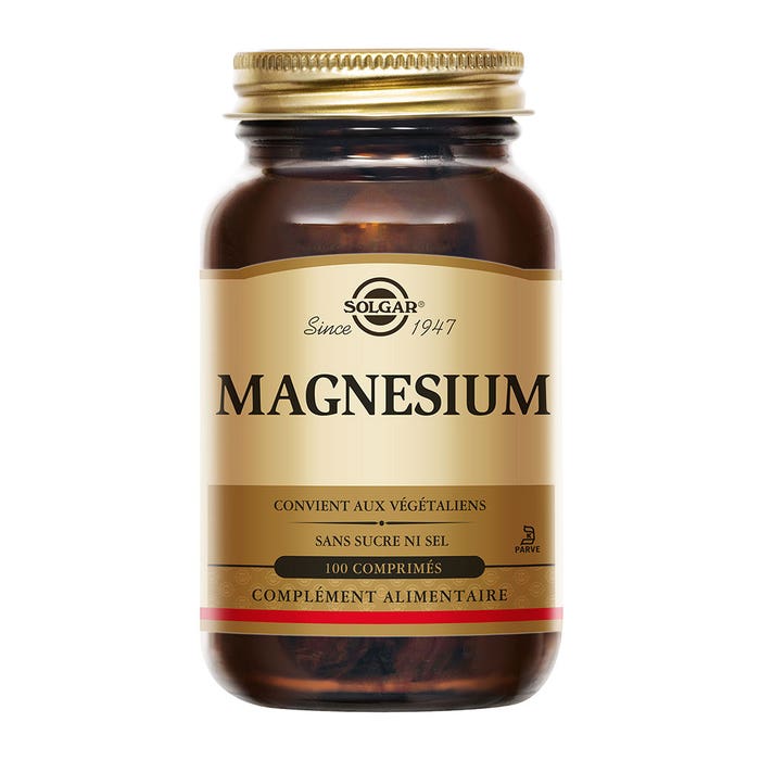 Solgar Magnésium Fatigue Vitalité 100 comprimés