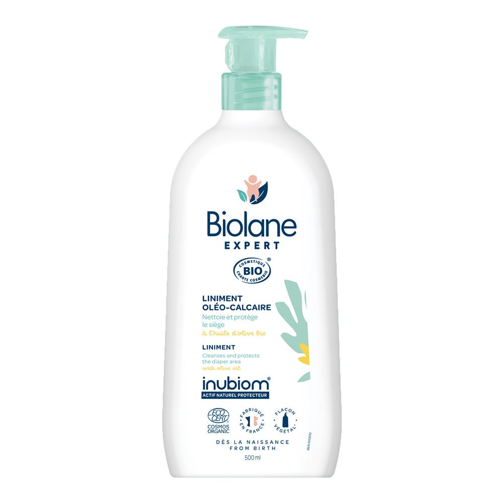 Biolane Expert Liniment Oléo-Calcaire Bio Nettoie & Protège 500ml
