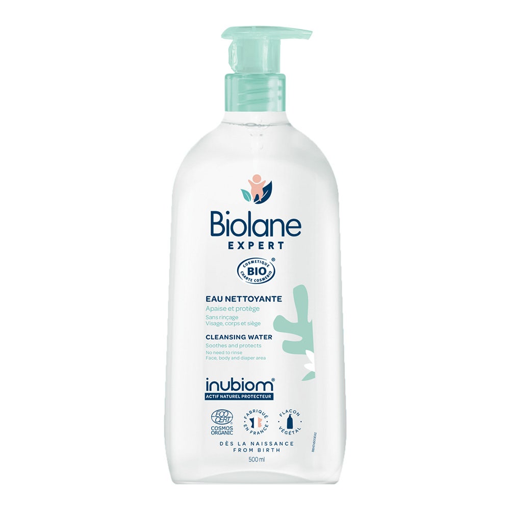 Biolane Expert Eau Nettoyante Sans Rinçage Bio Apaise 500ml