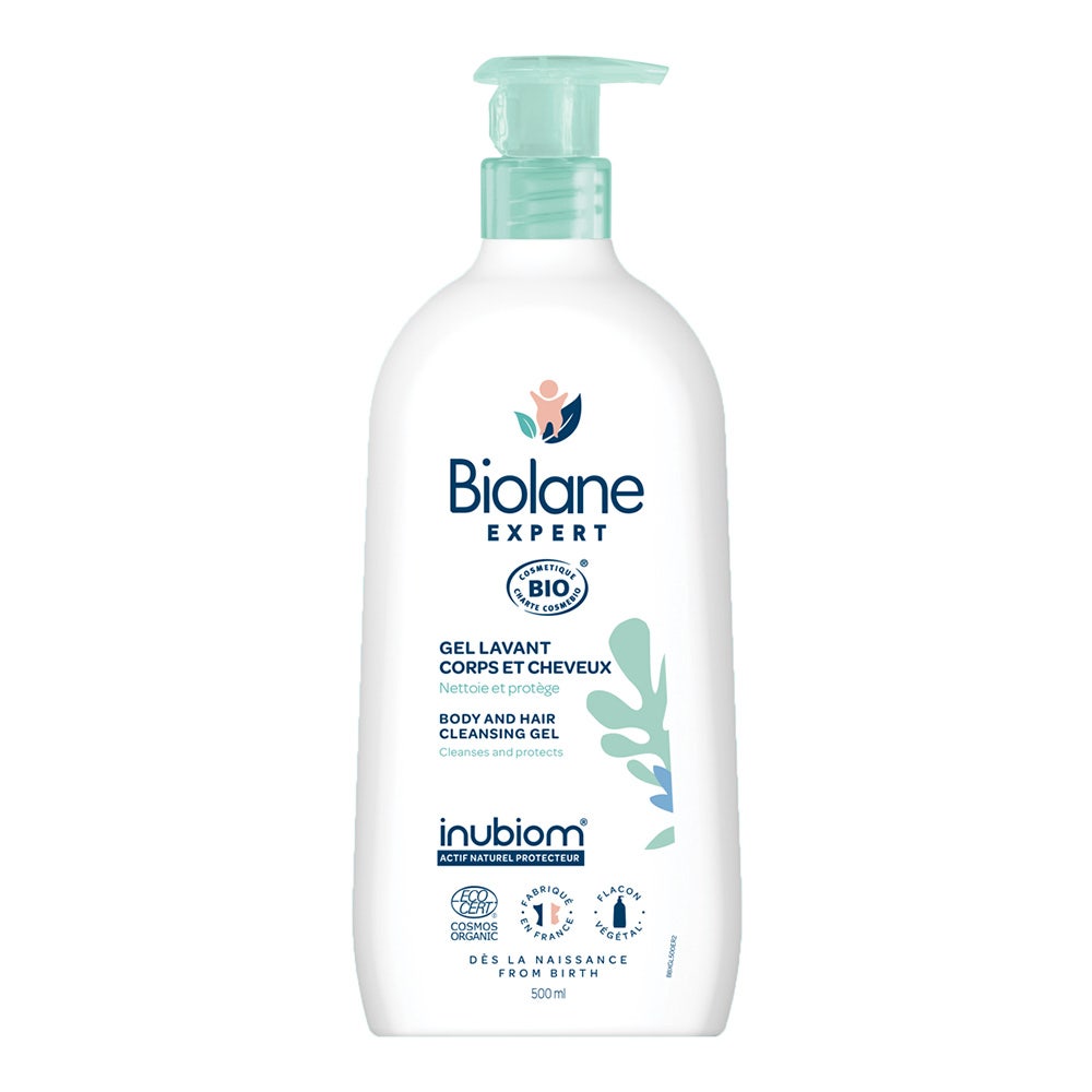 Biolane Expert Gel Lavant Corps et Cheveux Bio 500ml