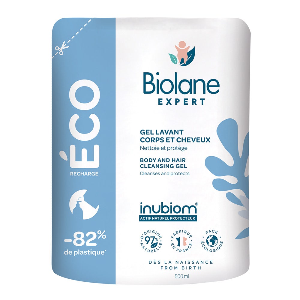 Biolane Expert Éco Recharge Gel Corps & Cheveux 500ml