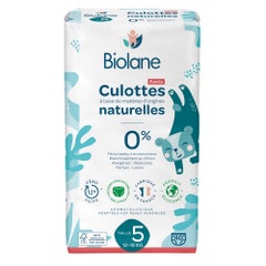 Biolane Culottes Naturelles Taille 5 (12-18 kg) Pas de fuite x40