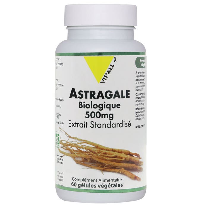 Vit'All+ Astragale Bio 500mg 60 Capsules
