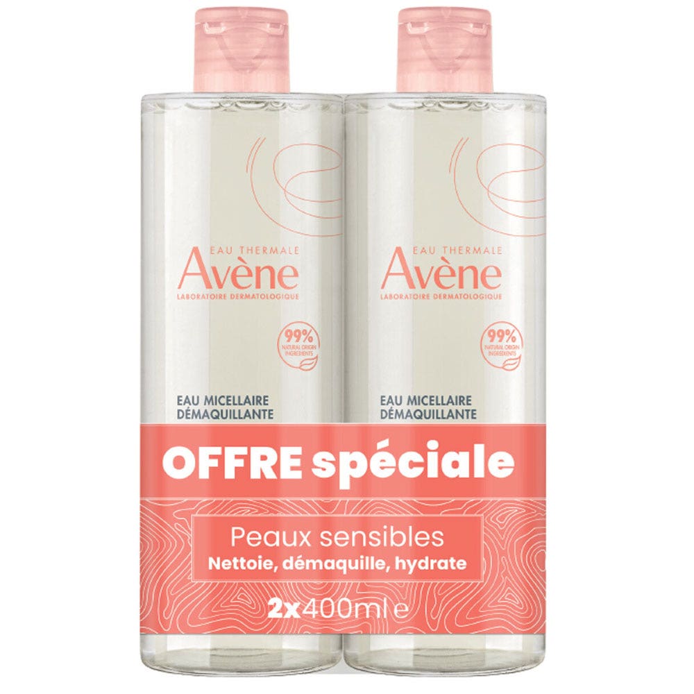 Avène Mes Essentiels Lotion Micellaire Toutes Peaux Sensibles 2x400ml