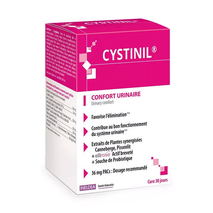 Ineldea Santé Naturelle Cystinil Confort Urinaire 90 gélules
