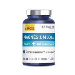 Granions Magnésium Marin + Bisglycinate 360mg 180 comprimés