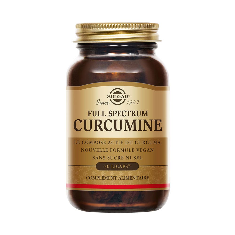 Solgar Full Spectrum Curcumine Antioxydants 30 Licaps®