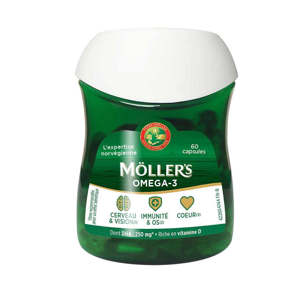 Moller'S Oméga-3 Double x60 gélules