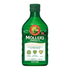 Moller'S Omega-3 Huile De Foie De Morue Liquide Sans Arome 250ml