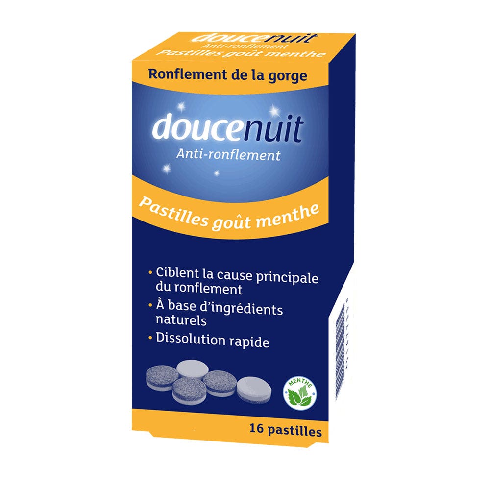 Doucenuit Pastilles Anti-ronflement Goût menthe x16