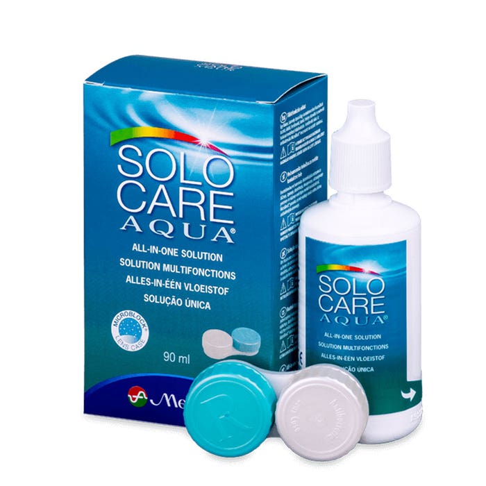 Solution multifonctions pour les lentilles souples 90ml Solocare Aqua Menicon