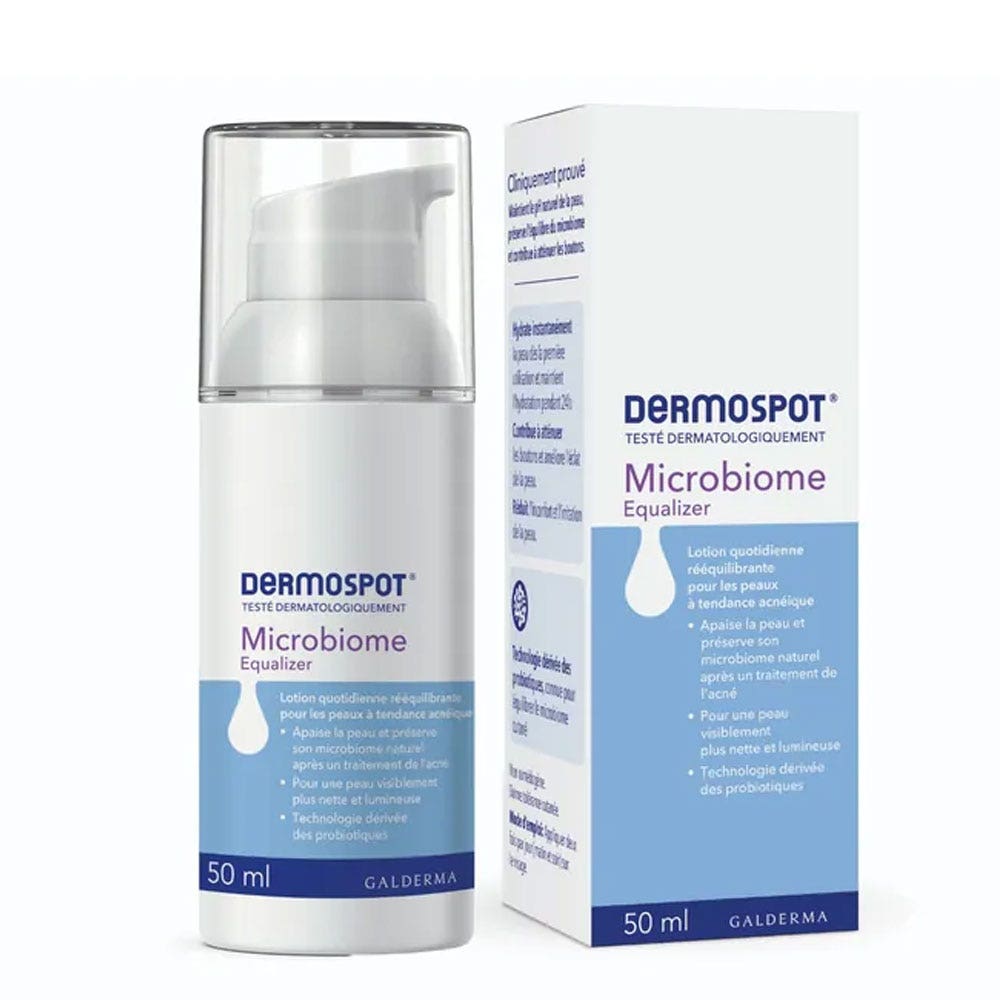 Galderma Dermospot Lotion Hydratante Microbiome Equalizer Peaux acnéiques 50ml