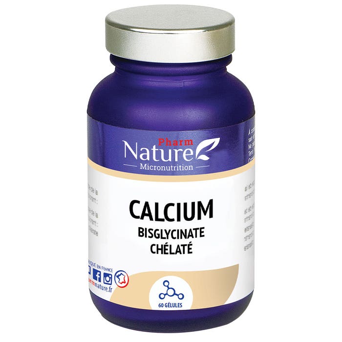 Calcium Bisglycinate Chélaté 60 Gélules Nature Attitude