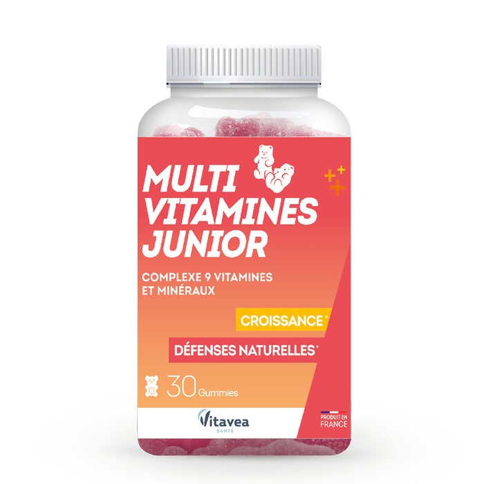 Multivitamines Junior x 30 Gummies Croissance et défenses naturelles Vitavea Santé